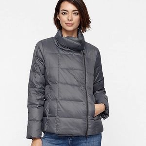 Eileen Fisher Quilted Down Puffer Jacket Size Medium